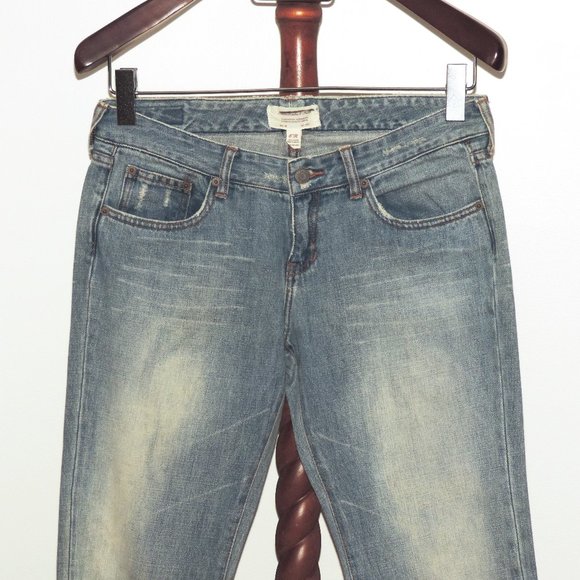 Abercrombie & Fitch distressed bootcut denim jeans - Picture 2 of 8